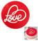 Love Heart valentines fondant stamp,Valentine's Round Stamps for Baking Cookie/Cake/Fondant/Pastry Candy Embosser,Valentine Food Grade Acrylic Biscuits Moulds,Galentines Cakes Decorations Toppers Mold