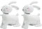 VIKY® 2 Bunny Walking Animal Balloon Ostern Deko Hase Luftballons Geburtstag Deko,Ostern Kindergeburtstag Deko Folienballons,Tiere Helium Ballons für Hasen Thema Geburtstag Party Deko