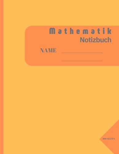 Mathematik Notizbuch: Perfekt als Matheheft