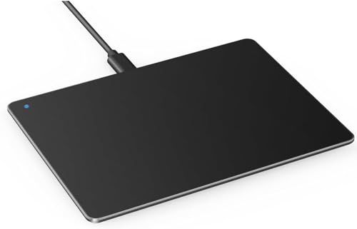 Paekear Touchpad Kabelgebunden, Externes Aluminium Trackpad mit Multi-Touch Navigation, Hochpräzise Touchpad Maus für Win 11/10/ 7/8, Computer/Laptop, Grau