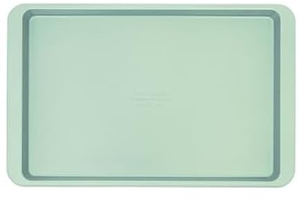 KitchenAid Bandeja de horno antiadherente de acero aluminizado de 10 x 15 pulgadas, apta para lavavajillas, color pistacho