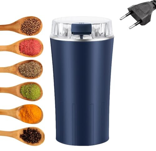 Yorajuy Smerigliatrice elettrica per cucina, smerigliatrice da cucina piccola - Macinino per cereali elettrico per macinacaffè da 300 W - Potente strumento di macinazione, operazione one-touch per