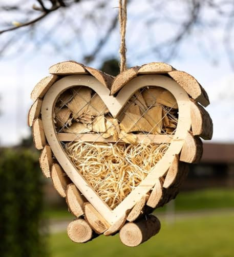 Garden Mile Insektenhotel aus Holz, Insektenhaus aus Naturholz, Gartenunterstand, Nistplatz für Bienen, Schmetterlinge, Marienkäfer, Insekten, umweltfreundlich für den Außenbereich (Insektenhotel in