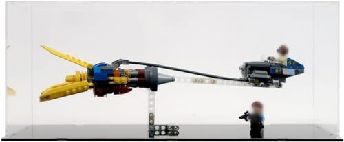 Acryl Vitrine Kompatibel Mit 75258 Podracer, Staubdichte Aufbewahrungs Und Organisationsvitrine Für Modelle, Größe: 38 X 20 X 20 cm 3mm