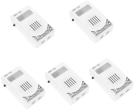 jojofuny 5stücke Telefon Klingel Verstärker Einstellbarer Lautstärkeregler Für Festnetztelefone Volume Amplifier Für Hörgeschädigte Kompatibel