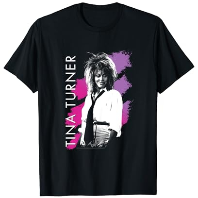 Tina Turner Purple Stripes T-Shirt