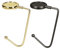 kwmobile 2X Tisch Handtaschenhalter Haken - Antirutsch Taschenhaken Halterung Handtaschen - Taschenaufhänger Halter in Gold Schwarz matt