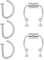 incaton Faux Anneaux de Nez en Acier Inoxydable pour Lèvre,Septum,Faux Percing au Nez Anneau Nez Bijoux Oreille Helix Tragus pour Femme Homme