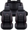 Auto Sitzbezüge für Kia Ceed SW GT Proceed GT/XCeed GT 2018-2022 23 24, Leder Autositzbezüge Sets, 5 Sitzer Schonbezüge Sitzschoner Vorne Hinten Wasserdicht Sitzauflage Accessories(C(Black Red))