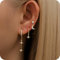 WOZNU Ohrringe Vergoldet Damen Klein Creolen Ohrstecker Gold Set Zirkonia Stapelbar Wasserfest Stecker Hypoallergene Goldene Ohrringe Mehrere Piercings Ohrlöcher Schmuck