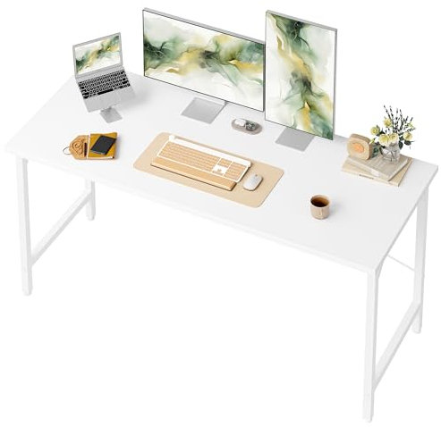 BEXEVUE Schreibtisch, 120 x 48 cm Kleiner Computertisch, Bürotisch für Arbeitszimmer, Schlafzimmer, Industrie-Design, Metallgestell, Holz PC Tisch für Home und Office