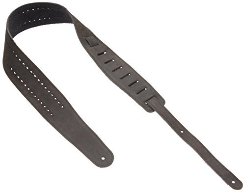 Planet Waves 25PRF01 Wildledergurt Vented Leather Straps Black Rows Länge: 1130,3mm - 1346,2mm Breite: 50mm
