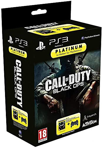 Manette PS3 Dual Shock 3 - noire + Call of Duty : Black Ops - platinum