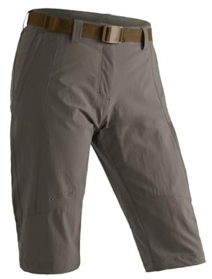 Maier Sports Lawa, Kurze Damen Wanderhose, Wasserabweisende Bermuda | Für Trekking und Hiking, mSTRETCH pro 4 für mehr Komfort, Dryprotec für schnelles Trocknen, Perfekt für den Sommer