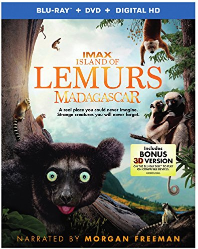 Island of Lemurs: Madagascar (Blu-ray + DVD + Digital HD UltraViolet Combo Pack With Bonus Blu-ray 3D)