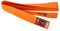 Budogürtel orange mit Bestickung Ju-Jutsu (Japanisches Kanji)