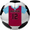 Football Club Shirt United City Villa - Shirt 18 - Any Size (4in - 7.5in) Personalised Edible Cake Topper on Premium Icing