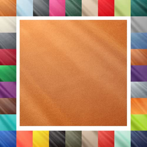 1buy3 – Polyesterstoff “Oxford 600D” für Campingzubehör, Abdeckplanen, Kissenbezüge, Outdoorbekleidung & Co – Meterware mit 150cm Breite – reißfest & pflegeleicht (Farbe 02 / Orangebraun)