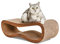 CanadianCat Company | Kratzbrett Orbit | walnussbraun | Kratzmöbel, Lounge für Katzen | Kratzpappe + Katzenminze | ca. 84 x 24 x 23cm