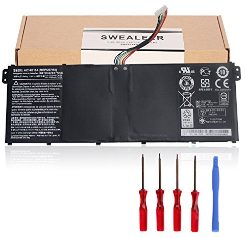 K KYUER AC14B18J AC14B13J Batteria per Acer Chromebook C730 CB3-111 CB5-311 Aspire ES1-131 ES1-311 ES1-332 ES1-512 ES1-520 ES1-521 ES1-522 ES1-523 ES1-531 ES1-533 ES1-571 ES1-731 ES1-731G ES1-732