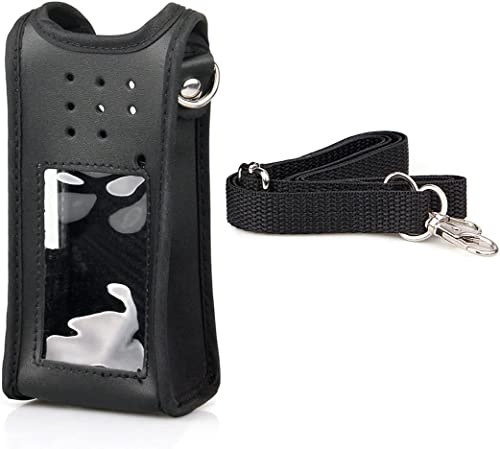 Retevis Ailunce HD1 Two Way Radio Protective Case Leather Holster Compatible with Walkie Talkie Ailunce HD1 DMR Digital Two Way Radio (Black,1 pcs)