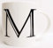Personalised M Mug Fine China Boston 12 oz Alphabet Letter A-Z Hand Decorated in UK
