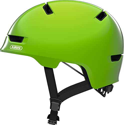 ABUS 81752 Fahrradhelm, Grün (Shiny green), S (51-55 cm)