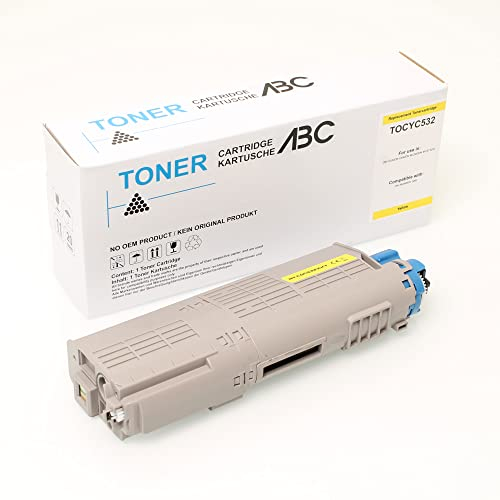 ABC Alternativ Toner Gelb 6000 Seiten für Oki C532 C532DN C542 C542DN MC563 MC563DN MC573 MC573DN C 532 C 532DN C 542 C 542DN MC 563 MC 563DN MC 573 MC 573DN 46490405