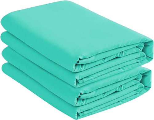Micro Fiber 2 Twin XL Aqua Blue Fitted Bed Sheets (2-Pack) Soft and Comfy - Twin Extra Long, 15 Deep Pocket, 39 x 80 Great for Dorm Room, Hospital and Split King Dual Adjustable Beds (Aqua Blue)