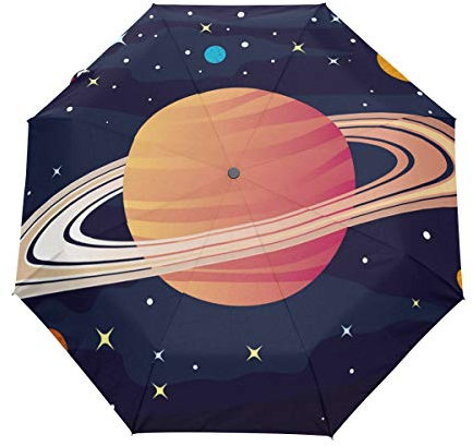 MONTOJ Ringe von Saturn, 3-Fach faltbar, UV-Schutz mit automatischer Öffnung