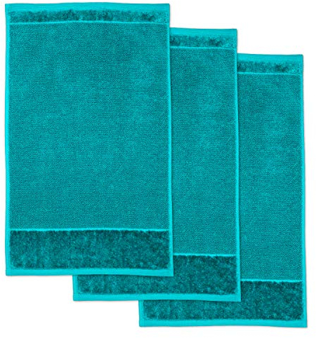 Möve Bamboo Luxe 3er Set Gästetuch 30 x 50 cm aus 60% Baumwolle / 40% Viskose aus Bambus-Zellstoff, Ocean