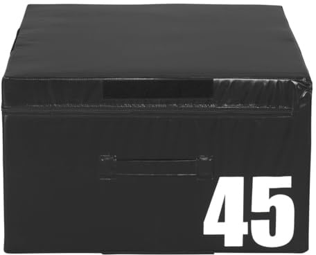 GORILLA SPORTS® Plyo Box 15/30/45/60 cm, einzeln/Set, bis 135 kg | Softe Sprungbox mit EPE-Schaumstoff, PVC-Bezug und Klettverschluss, stapelbar bis 150 cm für Sprungkraft und Plyometrie