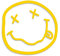 Decus Nirvana Smiley Face Grunge Kurt Cobain XXL 0166 (gelb) // Sticker OEM JDM Style Aufkleber