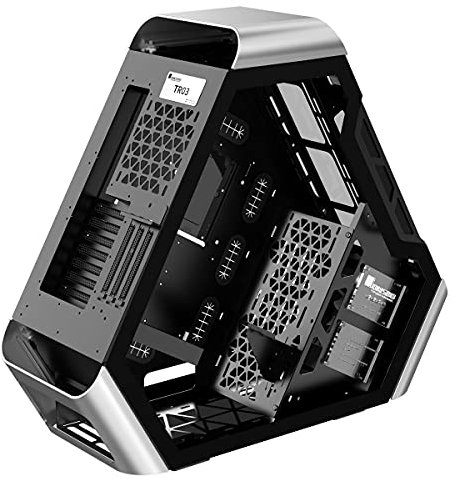 Jonsbo TR03-G Showcase, Tempered Glass - Silber