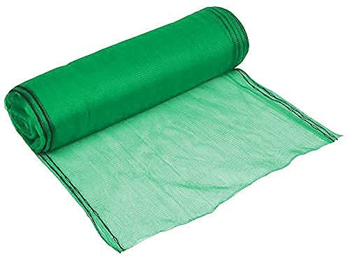 Debris Scaffold Construction Garden Allotment Shade Netting 2M x 50M 60 gsm In Green & Blue Colours UK Debris Netting, Fence Scaffold Privacy Construction Fruit Cage Allotment Netting (Green)