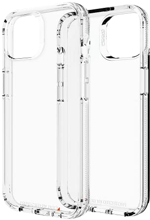 ZAGG Gear 4 Crystal Palace D30 Protective Case for iPhone 13, 5G, Slim, Shockproof, Wireless Charging, MagSafe, (Clear)