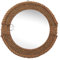 Hind Handicrafts Espejo de pared redondo de cuerda envuelta de 18 pulgadas, acentuado marítimo, espejo decorativo rústico para baño, entrada, comedor, sala de estar, pasillo y restaurante, cuerda-4