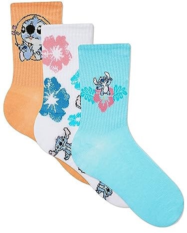 License Stitch Damen Socken, knochellang, 3 Stuck, EU 37-42
