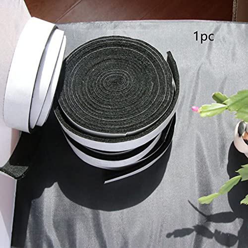 Kisbeibi BBQ Smoke Seal Strip, Grill Seal Strip, Heat Resistant Fibre Tape, Self Stick Gasket, Leak Proof Smoker Gasket, High Temp Professional Grill Gasket Replacement Accessories (2 cmx3.6 mx3 mm)