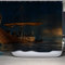 Duschvorhang 180x200 cm Nordischen Mythologie Duschvorhang Anti-schimmel 3D Motiv Golden Segelboot Bad-duschvorhang Jugendstil Duschvorhänge Für Badezimmer Mit 12 Ringe
