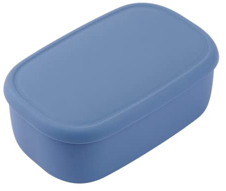 BLUE GINKGO Grande Contenitore in Silicone - Grande Contenitore per Alimenti in Silicone con Coperchio | Senza BPA, ermetico, Lavabile in lavastoviglie e Adatto al congelatore (47oz) - Blu L