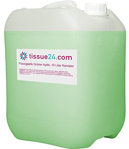 Flüssigseife, Grüner Apfel, 5 Liter Kanister, Handseife, Cremeseife, Seife für Seifenspender