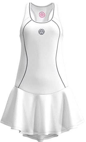 BIDI BADU Damen Crew Dress - White, Größe:S