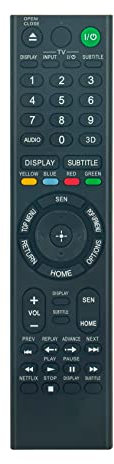 AULCMEET RMT-B122A Replacement Remote Control Compatible with Sony BDPS790 4K Upscaling 3D Wi-Fi Blu-ray Disc Player sub RMT-B123A RMT-B122P, RMT-B122C