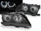 CR-Lights LED Angel Eyes Scheinwerfer Set schwarz für BMW E46 2001-03.2003 Limo Touring, (LPBMG3)