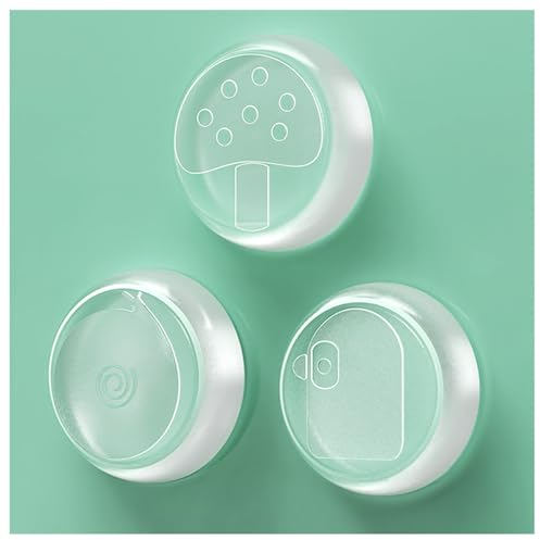ORTAVA Türstopper, 10 mm Fenster Stopper, 3 Stück Türstopper Wand, Türstopper Kieselgel, Türpuffer,Türstopper Selbstklebend, Kieselgel Selbstklebend, Türstopper Boden, Anschlagpuffer, Kieselgelpuffer