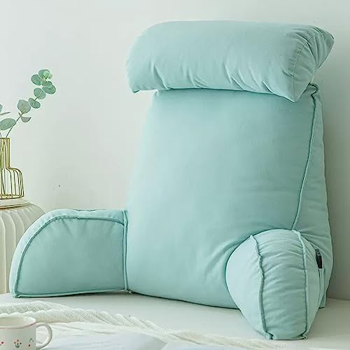 Miaogoo Lesekissen für Schlafsofa, bequemes Nackenkissen, gemütliches abnehmbares Rückenlehnenkissen, weiches Nackenstützkissen, Schmerzlinderung, Rückenkissen (Hellgrün)