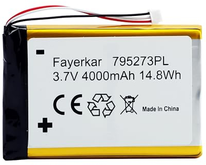 Fayerkar Batteria compatibile per Tigerbox Touch Radio Play Box Batteria (4000 mAh, 3,7 V, ai polimeri di litio)