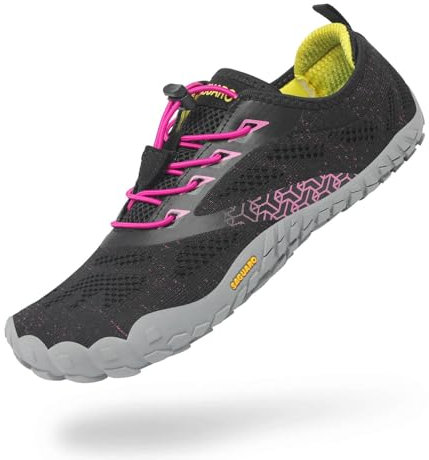 SAGUARO Zapatillas Barefoot Hombre Mujer Zapatillas Minimalistas para Deportes Acuaticos - Ligeras Antideslizante Respirable con Caja Suela Zero Drop, Merlot Rojo, 41 EU