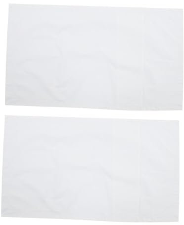 Amosfun 2stücke Dekorative Kissenbezüge Baumwolle Dichte Und Hotelkissenhülle Weiße Satin- - Für Zusätzlichen Und Schutz Kissen
